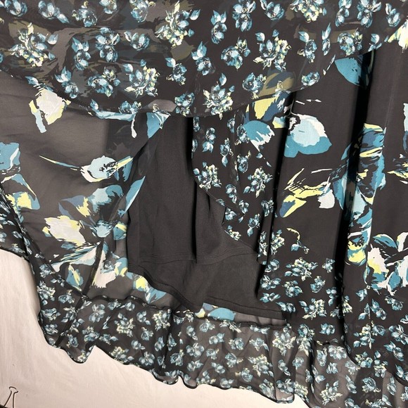 Catherines Wrap Style Floral Print Summer Dress Fully Lined Size 22W - Picture 5 of 7